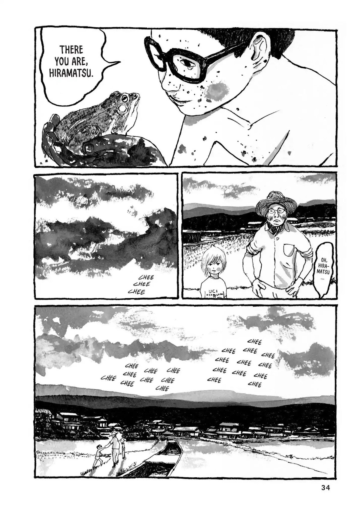 Sunny (MATSUMOTO Taiyou) Chapter 31 page 33 - Chapter 31: "Five frantic fat frogs fled." "Fifty fierce fuzzy fishes."