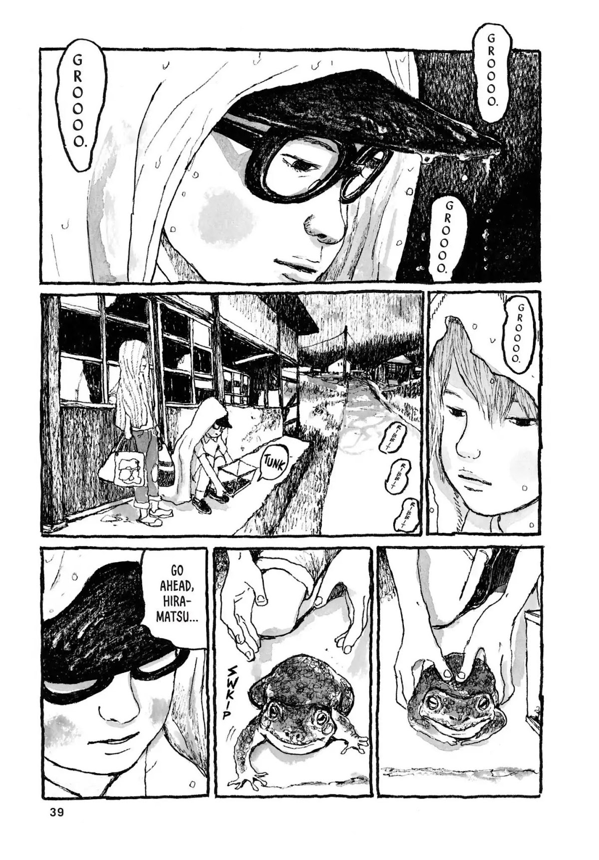 Sunny (MATSUMOTO Taiyou) Chapter 31 page 38 - Chapter 31: "Five frantic fat frogs fled." "Fifty fierce fuzzy fishes."