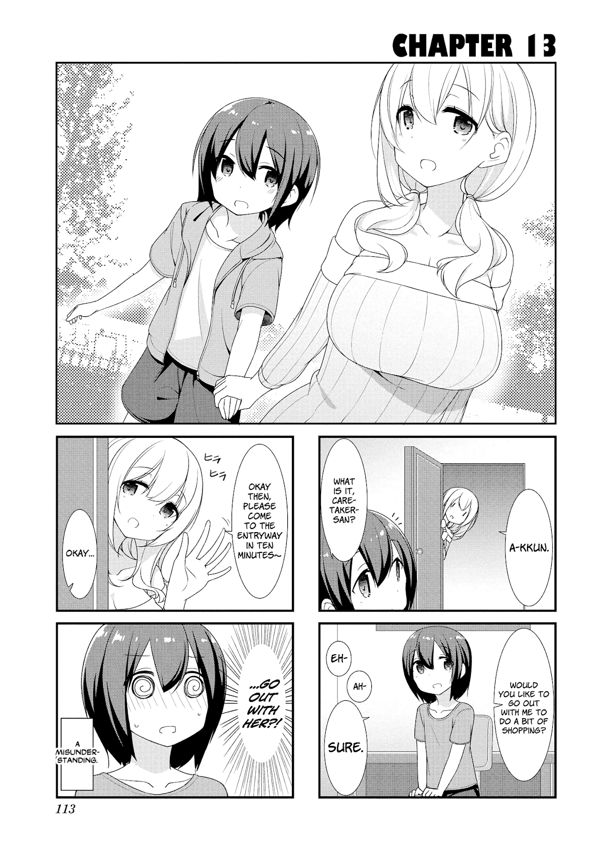 Sunoharasou no Kanrinin-san Chapter 13 page 1 - Chapter 13