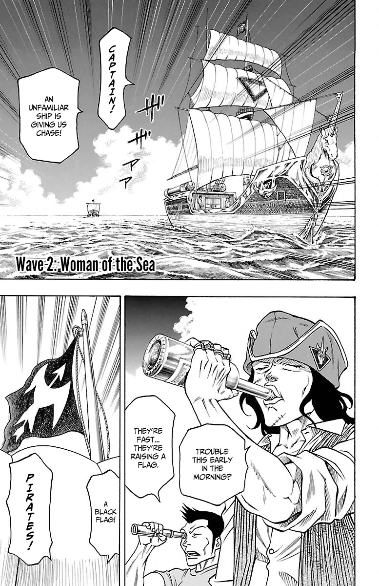 Sunset Rose Chapter 2 page 1 - Chapter 2: Wave 2: Woman of the Sea