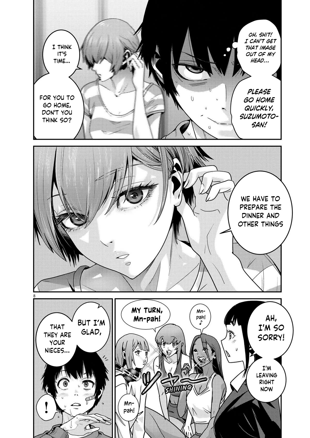 Super Ball Girls Chapter 19 page 8 - Chapter 19: Mn-pah!