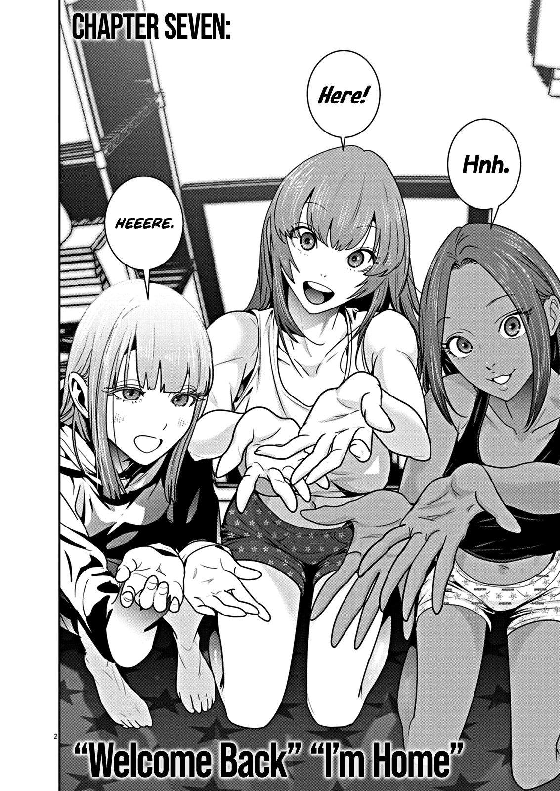 Super Ball Girls Chapter 7 page 3 - Chapter 7: "Welcome Back" "I'm Home"
