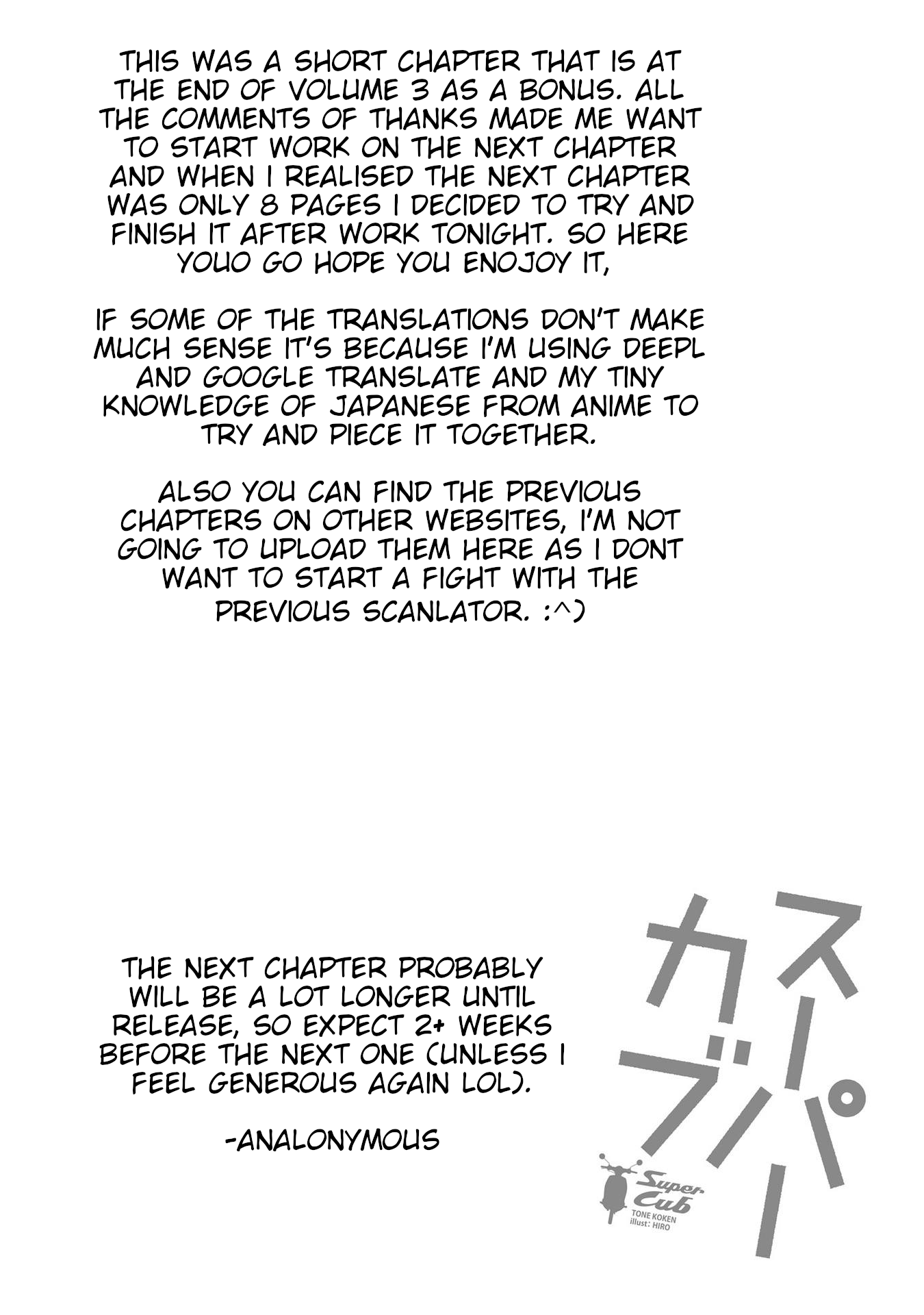 Super Cub Chapter 10.5 page 9 - Chapter 10.5: Puncture