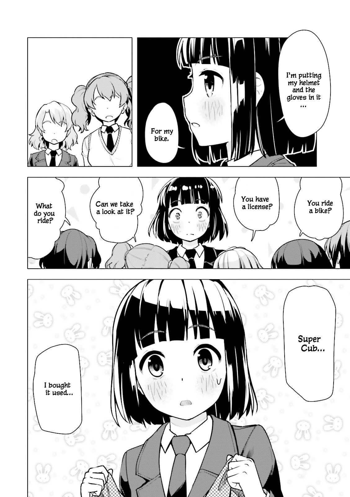 Super Cub Chapter 3 page 22 - Chapter 3: Dokonidemo Aru "It's Everywhere"