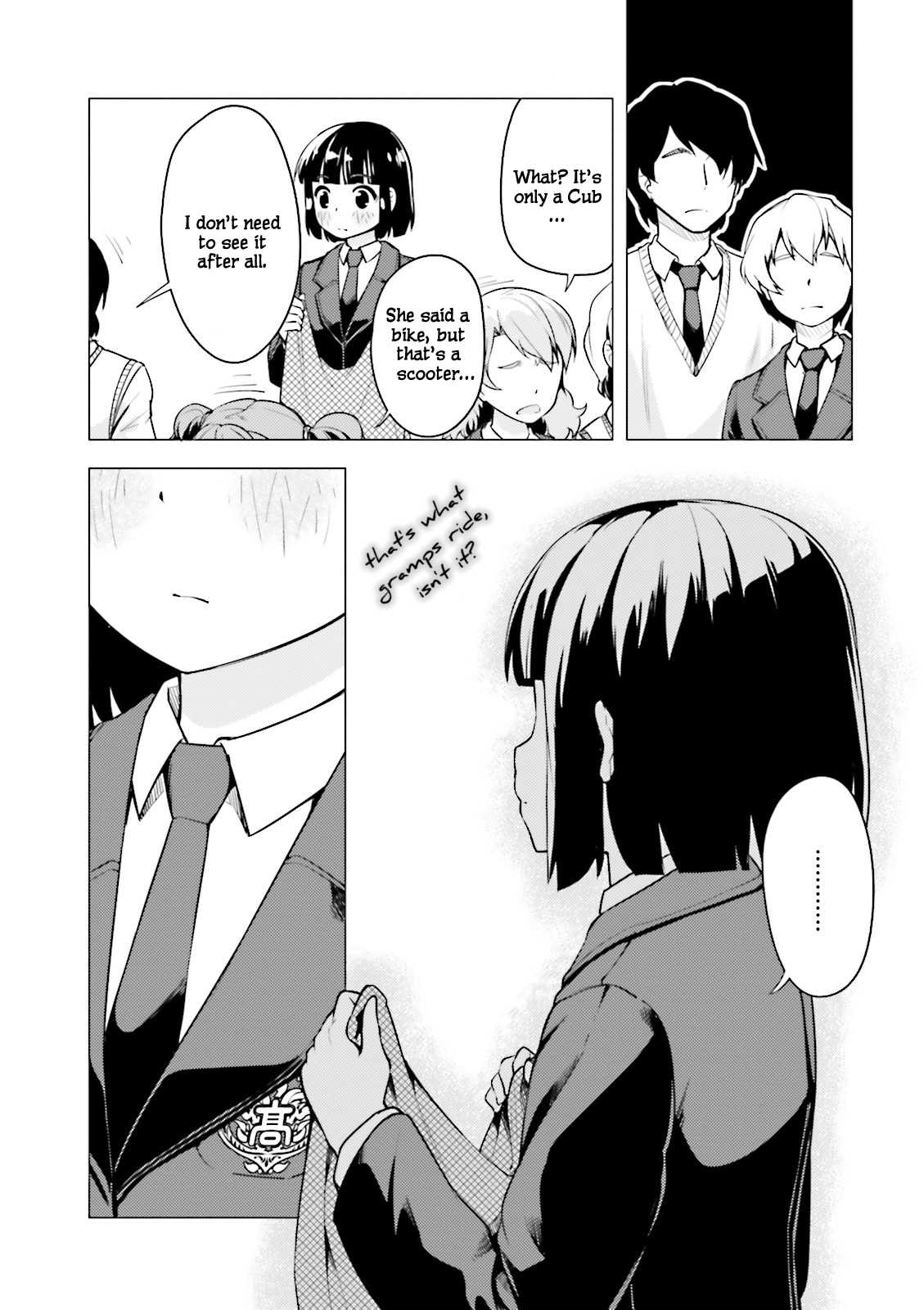 Super Cub Chapter 3 page 23 - Chapter 3: Dokonidemo Aru "It's Everywhere"