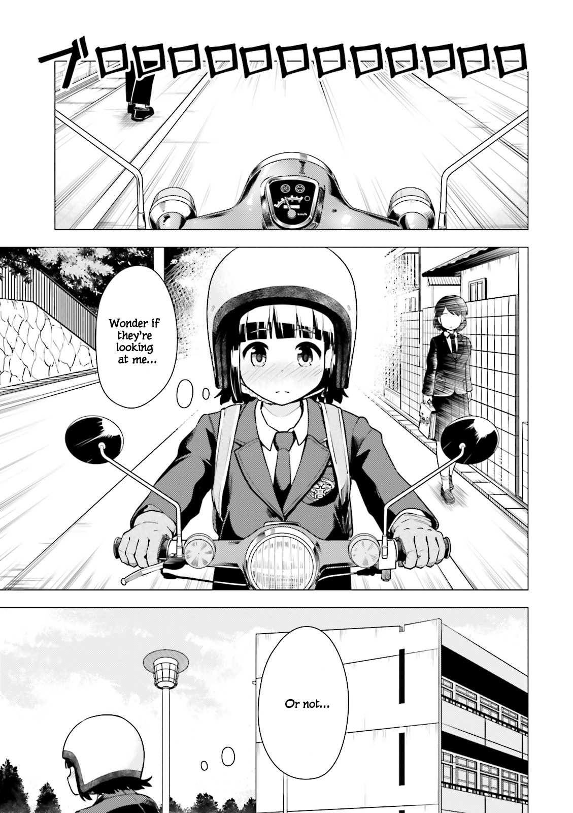 Super Cub Chapter 3 page 9 - Chapter 3: Dokonidemo Aru "It's Everywhere"