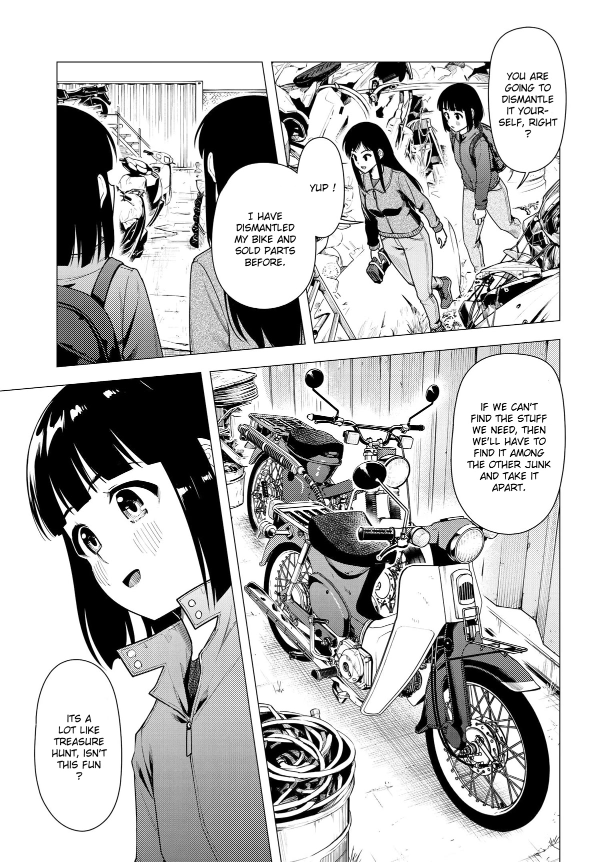 Super Cub Chapter 38 page 5 - Chapter 38: Diassembling Shop