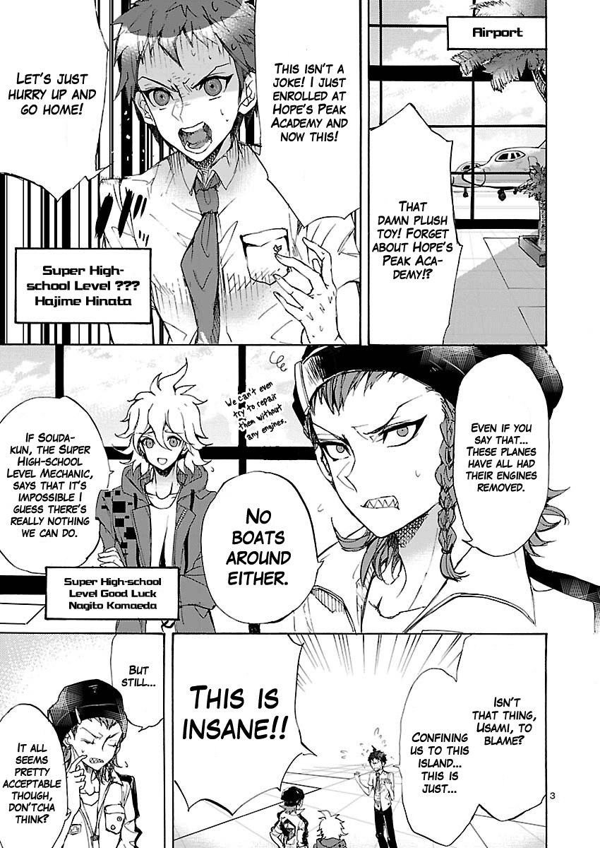 Super Dangan Ronpa 2: Kazuichi Souda in the Middle of Despair-Inducing Casuality Chapter 0 page 3 - Chapter 0