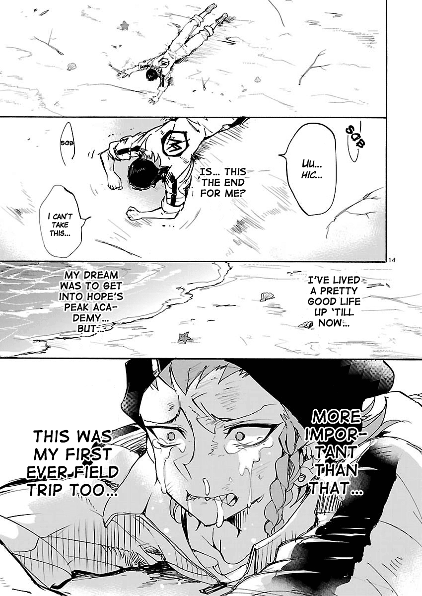 Super Dangan Ronpa 2: Kazuichi Souda in the Middle of Despair-Inducing Casuality Chapter 1 page 14 - Chapter 1