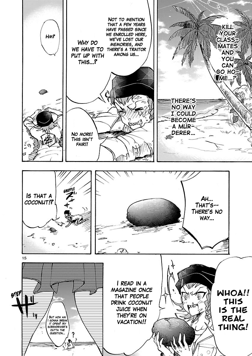 Super Dangan Ronpa 2: Kazuichi Souda in the Middle of Despair-Inducing Casuality Chapter 1 page 15 - Chapter 1