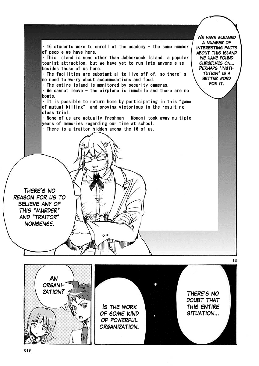 Super Dangan Ronpa 2: Kazuichi Souda in the Middle of Despair-Inducing Casuality Chapter 1 page 18 - Chapter 1
