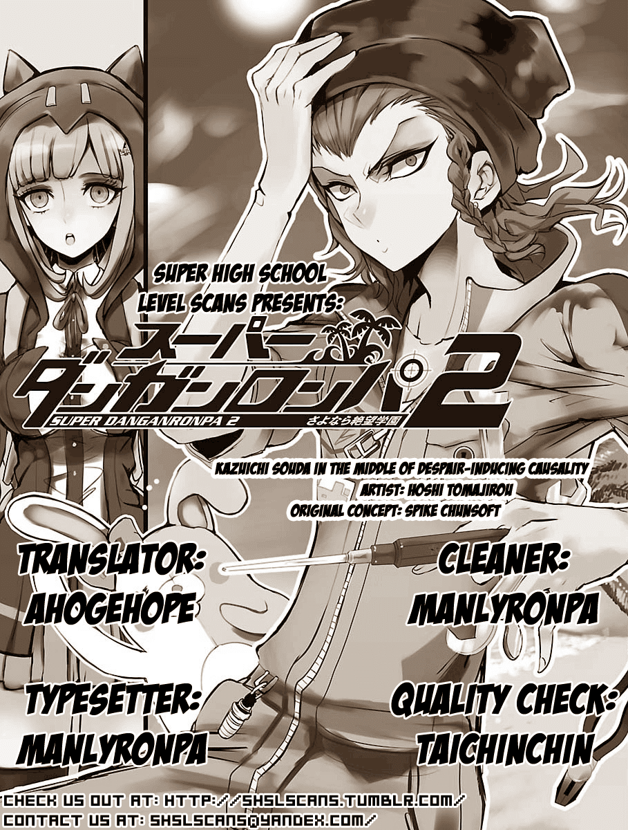 Super Dangan Ronpa 2: Kazuichi Souda in the Middle of Despair-Inducing Casuality Chapter 1 page 38 - Chapter 1
