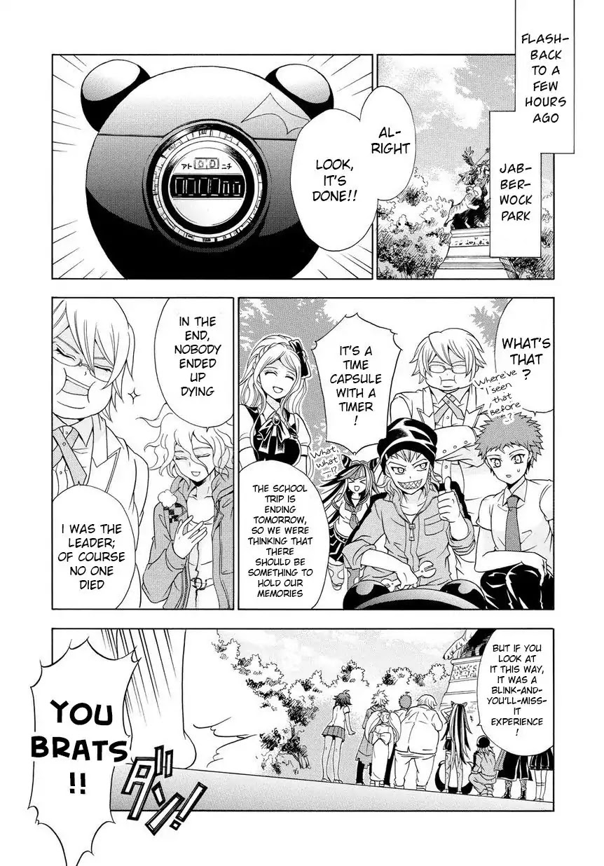 Super Danganronpa 2 - Dangan Island - Kokoro Tokonatsu, Kokoronpa Chapter 5 page 3 - Chapter 5: I'm, With You!? Huge Panic!! [END]
