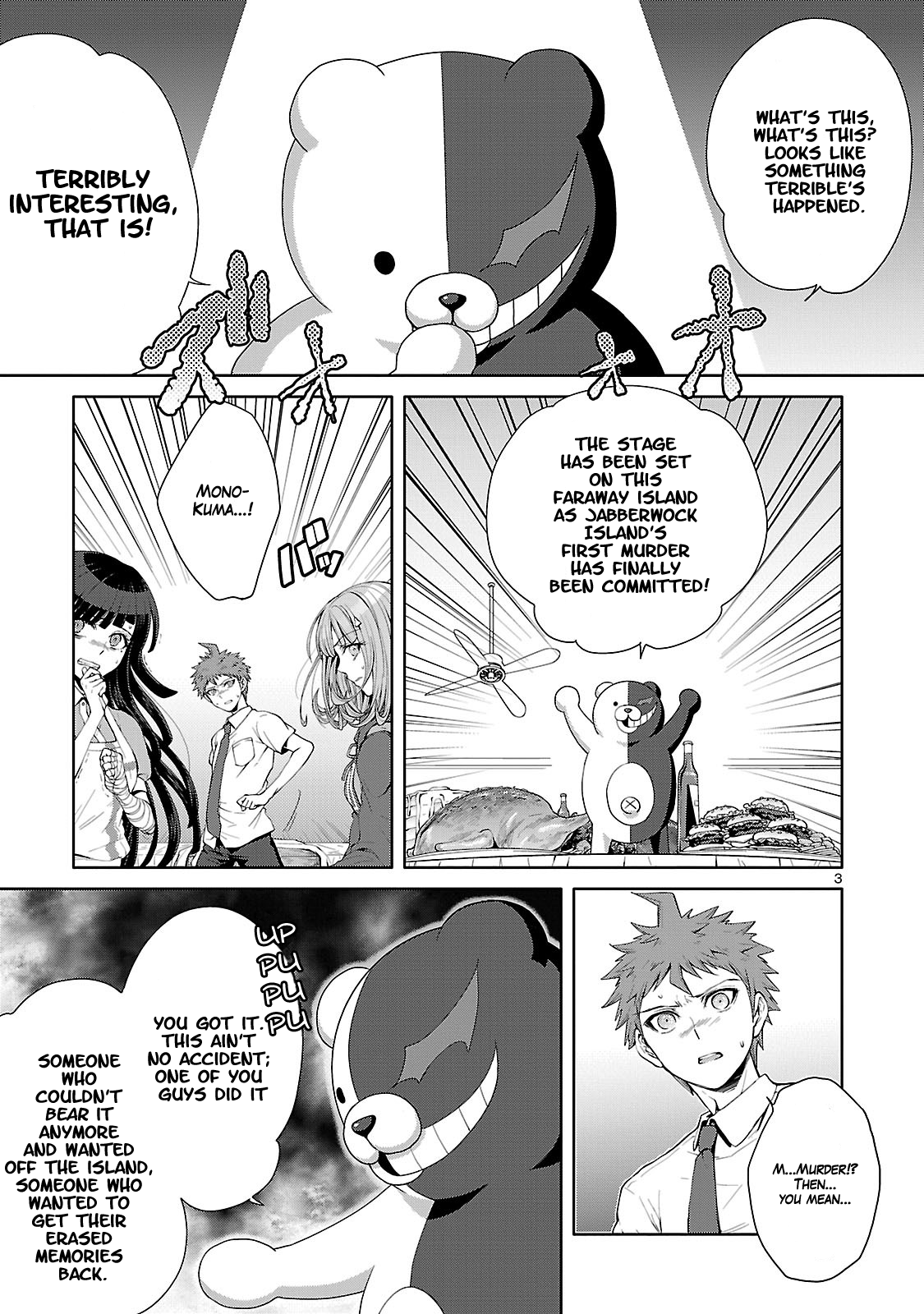 Super Danganronpa 2: Goodbye Despair Academy Chapter 2.1 page 3 - Chapter 2.1: Part 1 - The First Murder