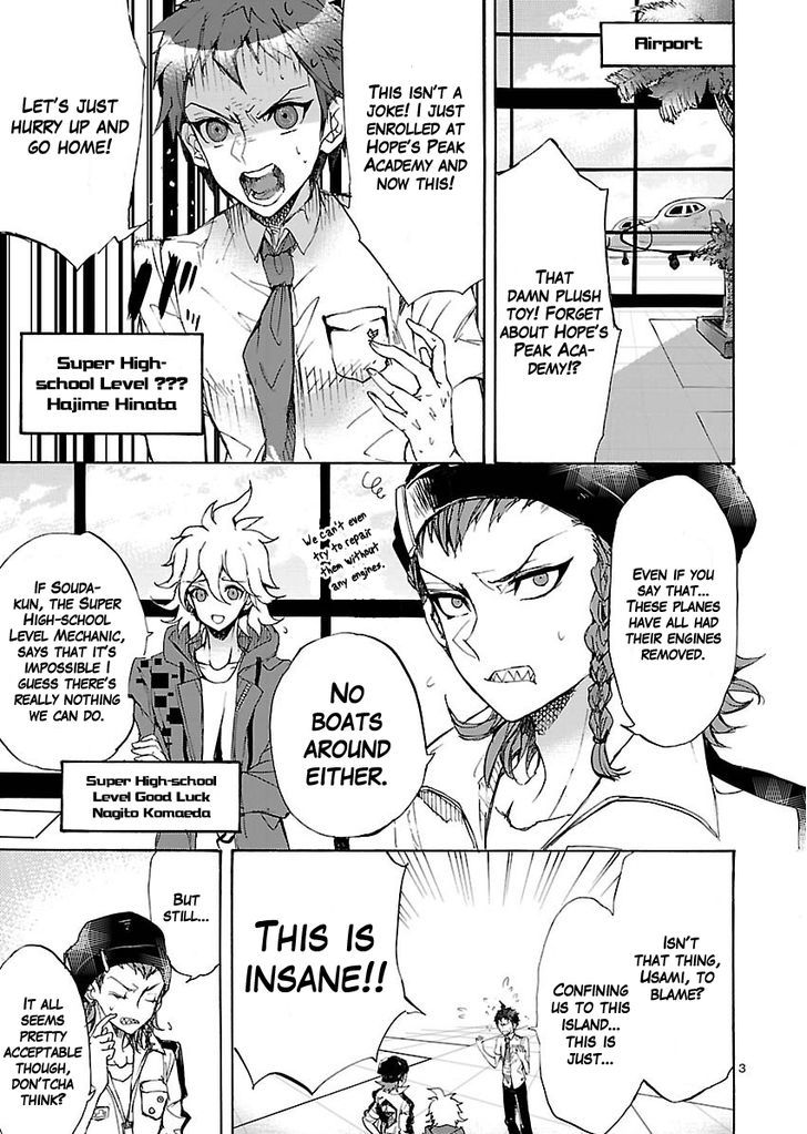 Super Danganronpa 2 - Zetsubouteki Ingaritsu no Naka no Souda Kazuichi Chapter 0 page 3 - Chapter 0