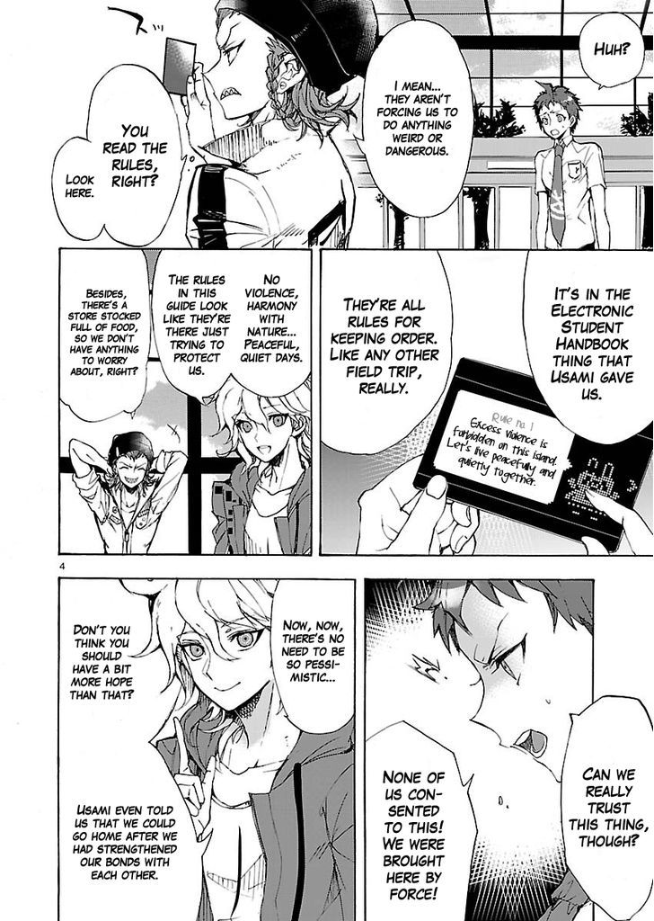 Super Danganronpa 2 - Zetsubouteki Ingaritsu no Naka no Souda Kazuichi Chapter 0 page 4 - Chapter 0