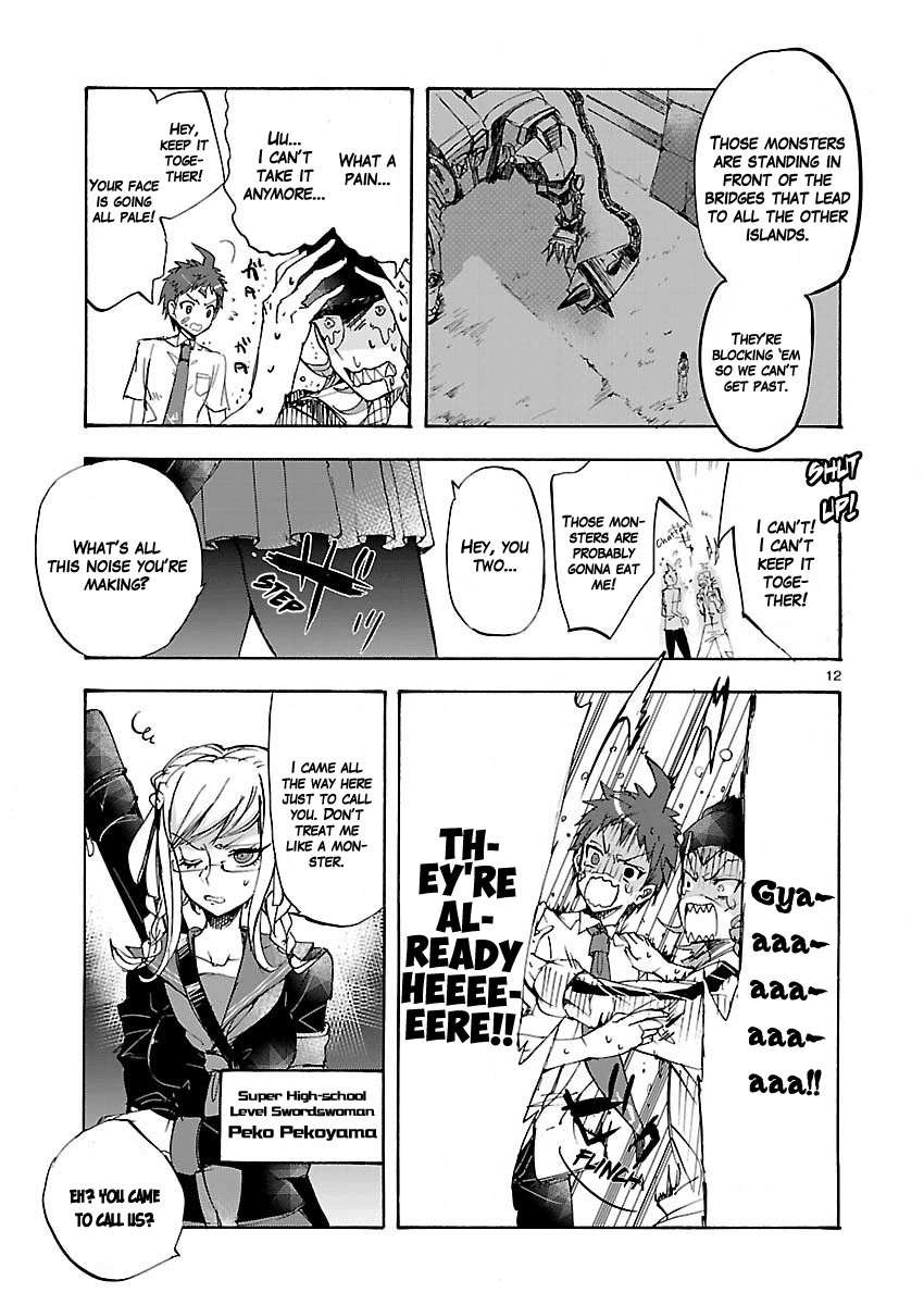 Super Danganronpa 2 - Zetsubouteki Ingaritsu no Naka no Souda Kazuichi Chapter 1.2 page 12 - Chapter 1 v2 : My First Field Trip