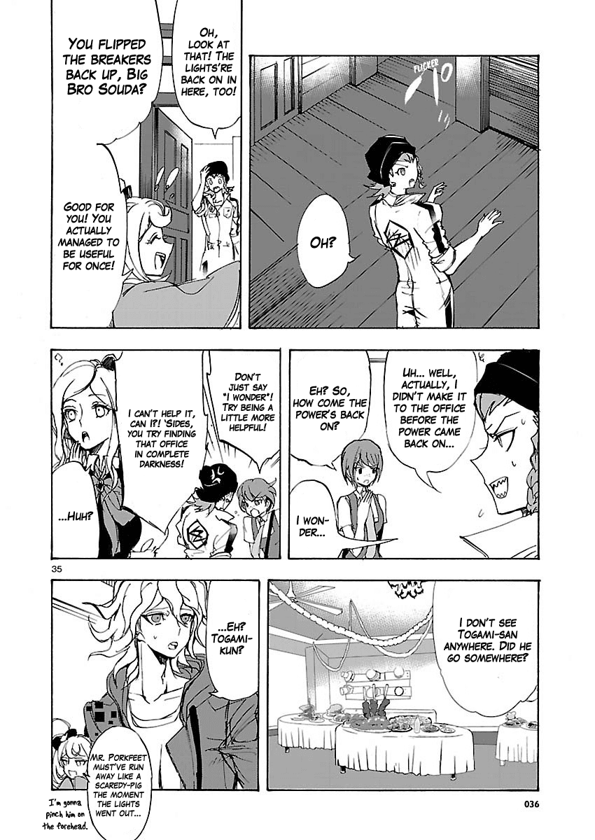 Super Danganronpa 2 - Zetsubouteki Ingaritsu no Naka no Souda Kazuichi Chapter 1.2 page 35 - Chapter 1 v2 : My First Field Trip
