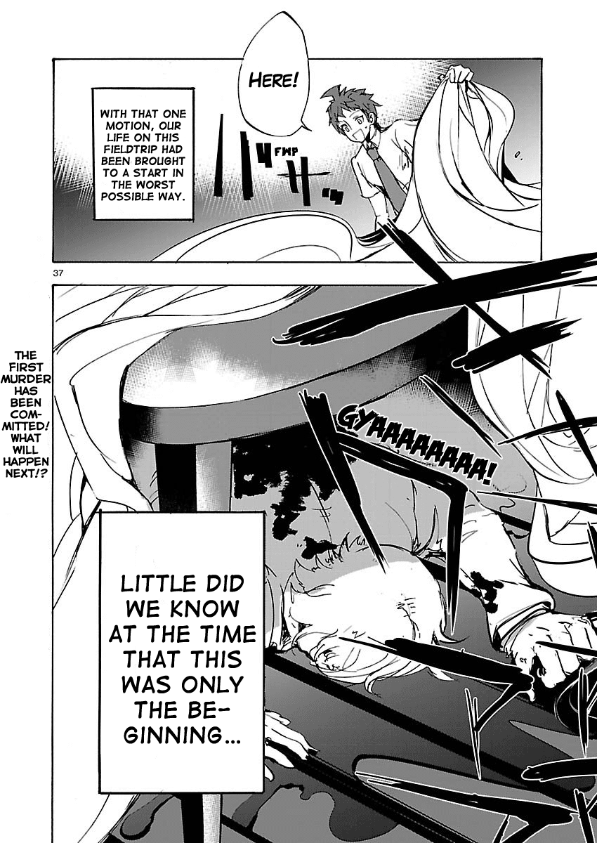 Super Danganronpa 2 - Zetsubouteki Ingaritsu no Naka no Souda Kazuichi Chapter 1.2 page 37 - Chapter 1 v2 : My First Field Trip