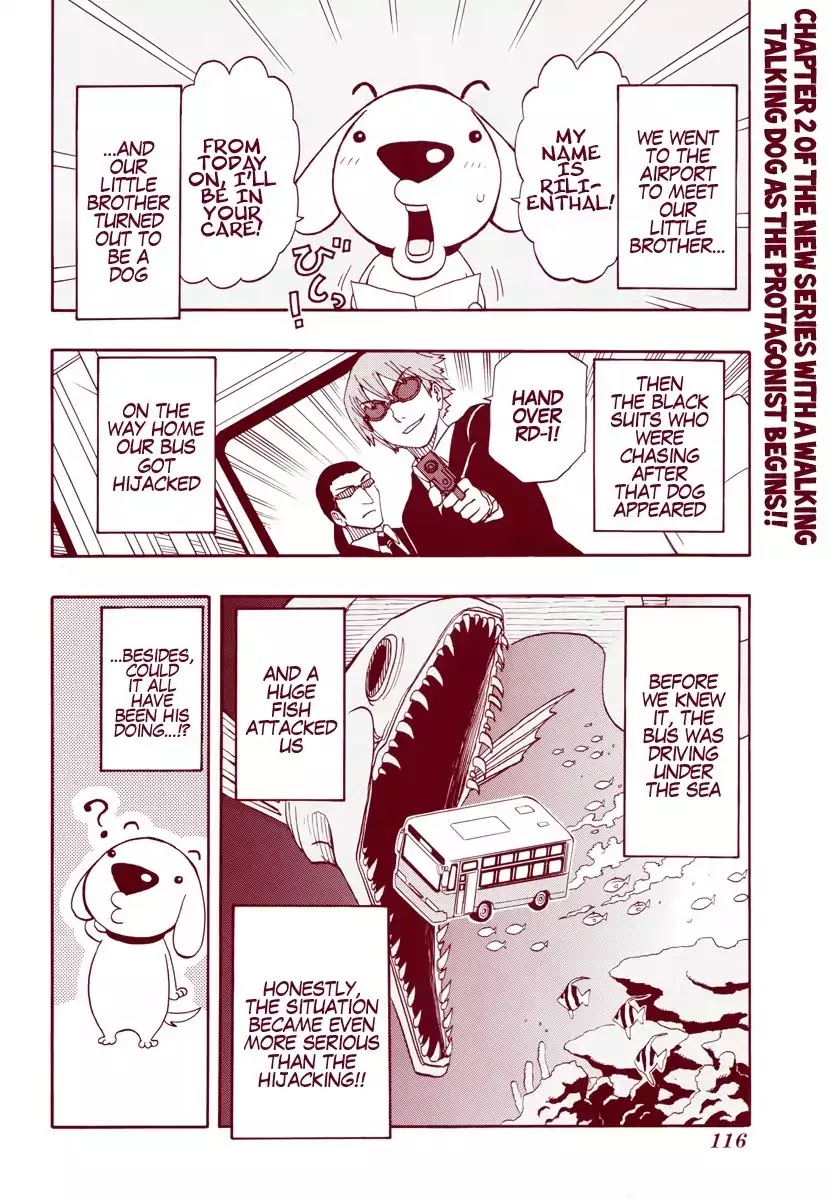 Super Dog Rilienthal Chapter 2 page 3 - Chapter 2 : Super Dog Rilienthal And The Red Staircase