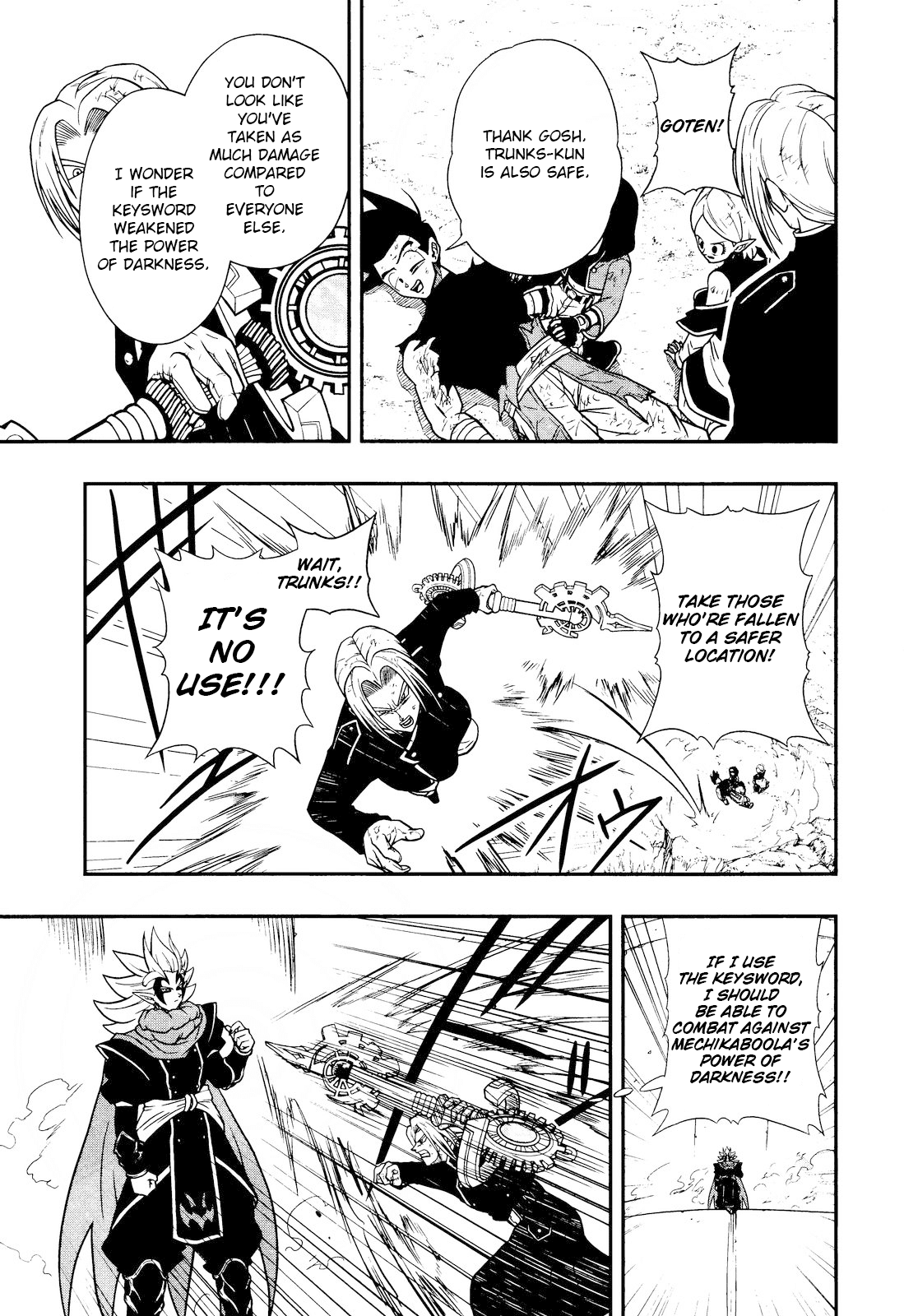 Super Dragon Ball Heroes: Dark Demon Realm Mission! Chapter 16 page 4 - Chapter 16: Travelling across time, Light and Darkness, collide their forces together!!