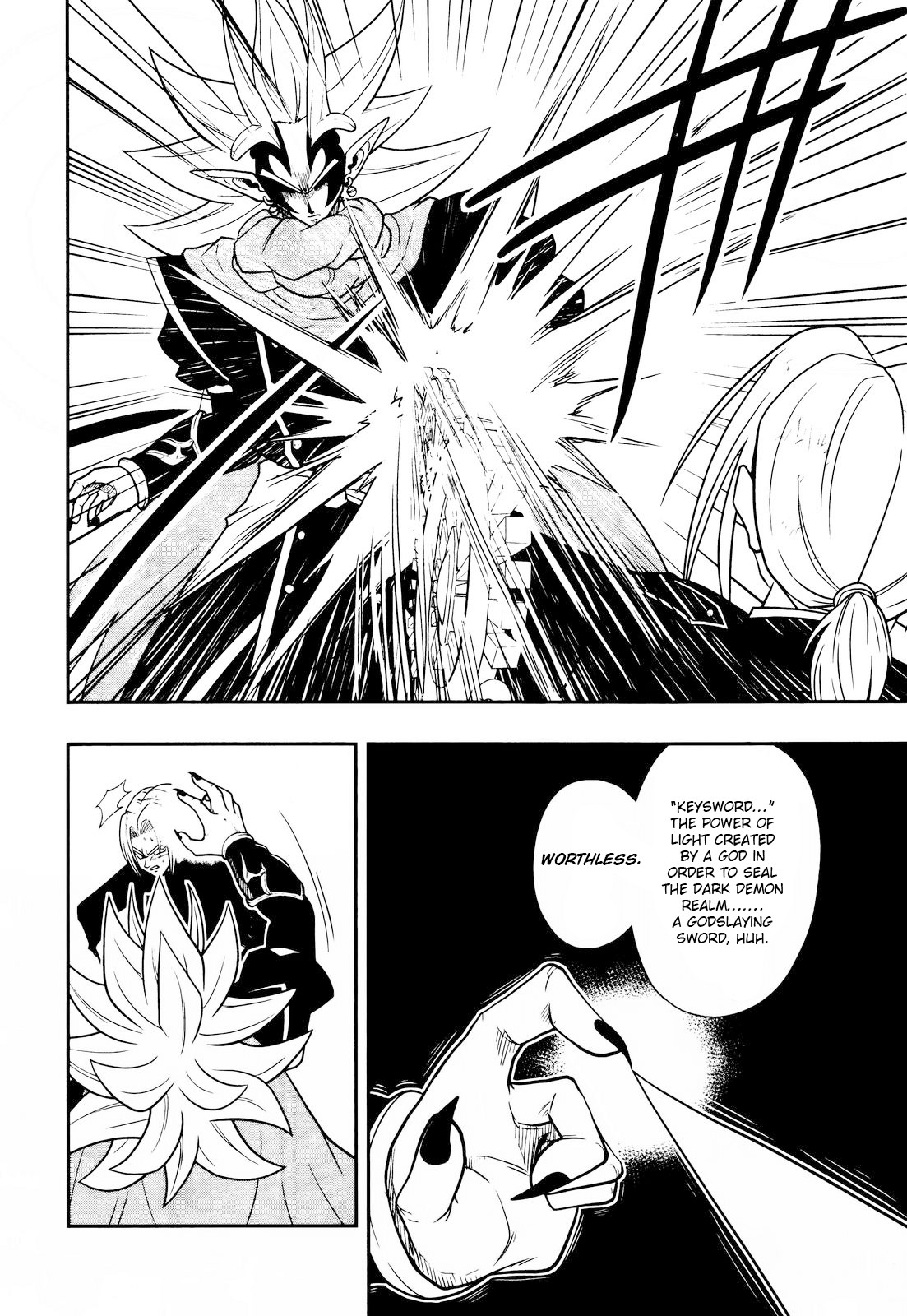 Super Dragon Ball Heroes: Dark Demon Realm Mission! Chapter 16 page 5 - Chapter 16: Travelling across time, Light and Darkness, collide their forces together!!