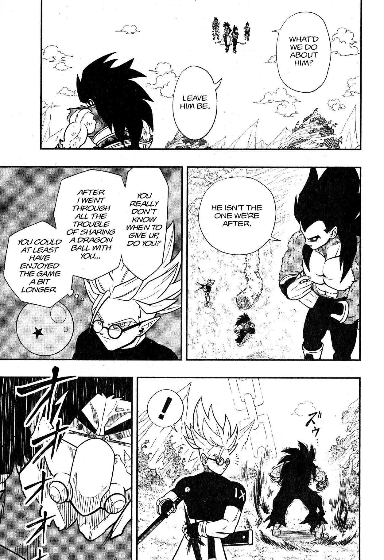 Super Dragon Ball Heroes: Universe Mission Chapter 5 page 4 - Chapter 5: The ones who saved Goku and Vegeta are none other than themselves!!