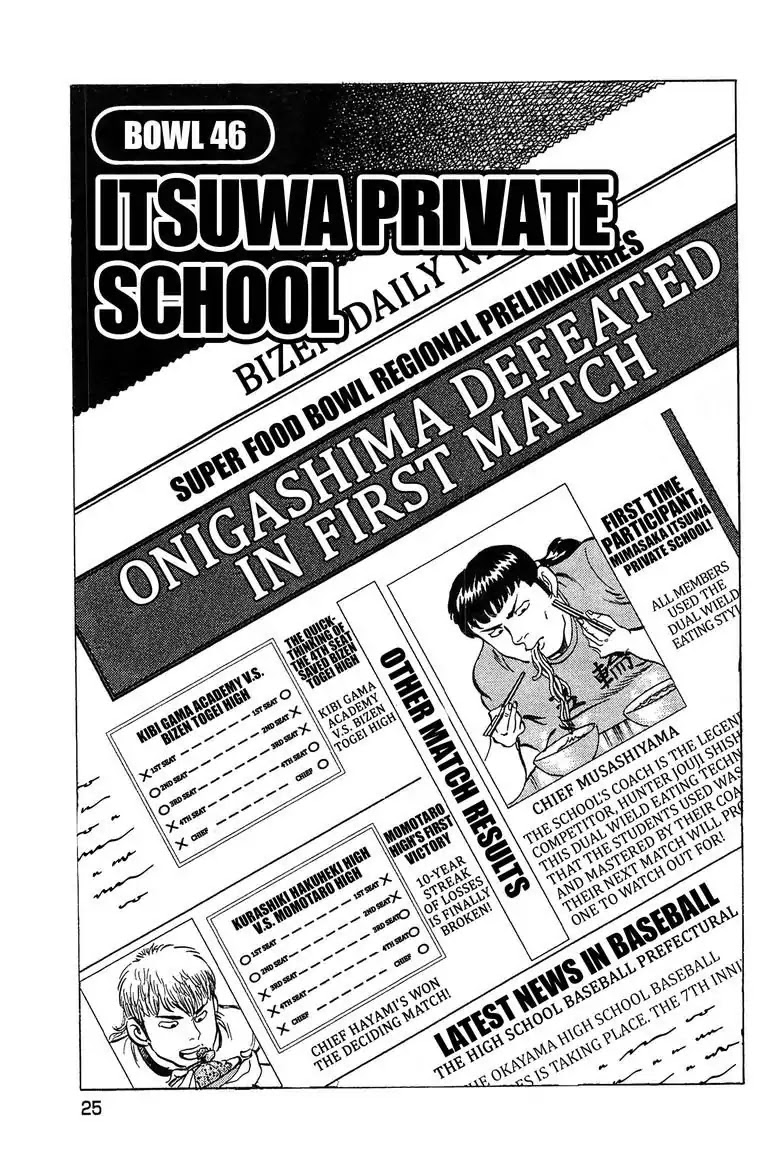 Super Food Bowl Chapter 46 page 1 - Chapter 46: Vol.6 Bowl 46: Itsuwa Private School