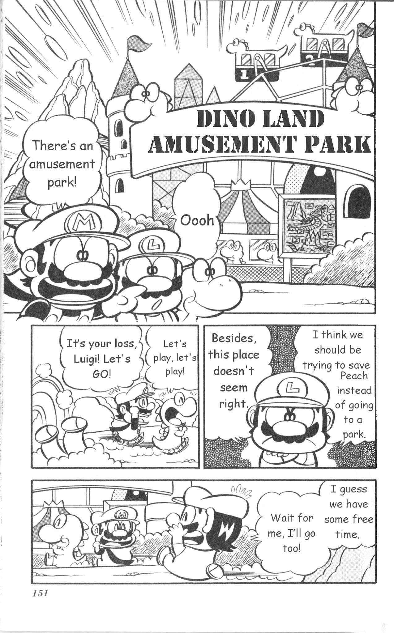Super Mario-kun Chapter 1.13 page 2 - Vol.1 Chapter 13: Kamek comes again! The Amusement Park from Hell?!