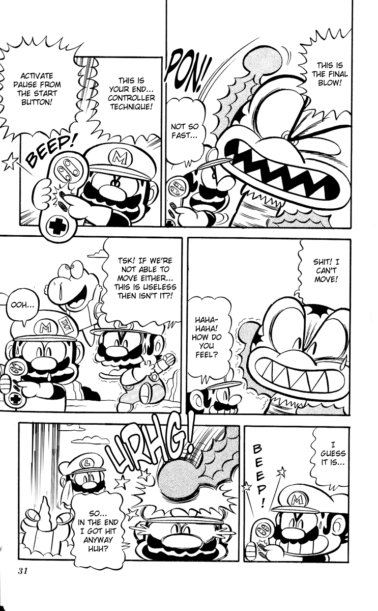 Super Mario-kun Chapter 1.2 page 12 - Vol.1 Chapter 2: Boom!! One Shot Kill! A Plan to Join Forces