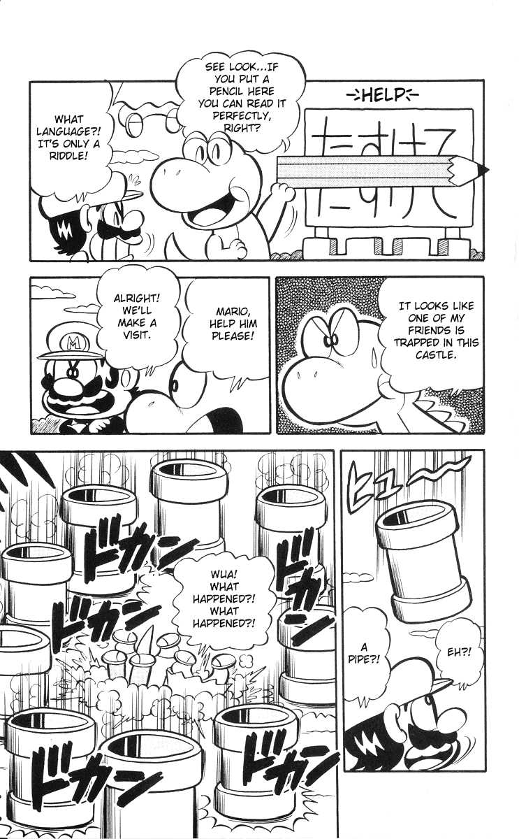 Super Mario-kun Chapter 1.2 page 4 - Vol.1 Chapter 2: Boom!! One Shot Kill! A Plan to Join Forces