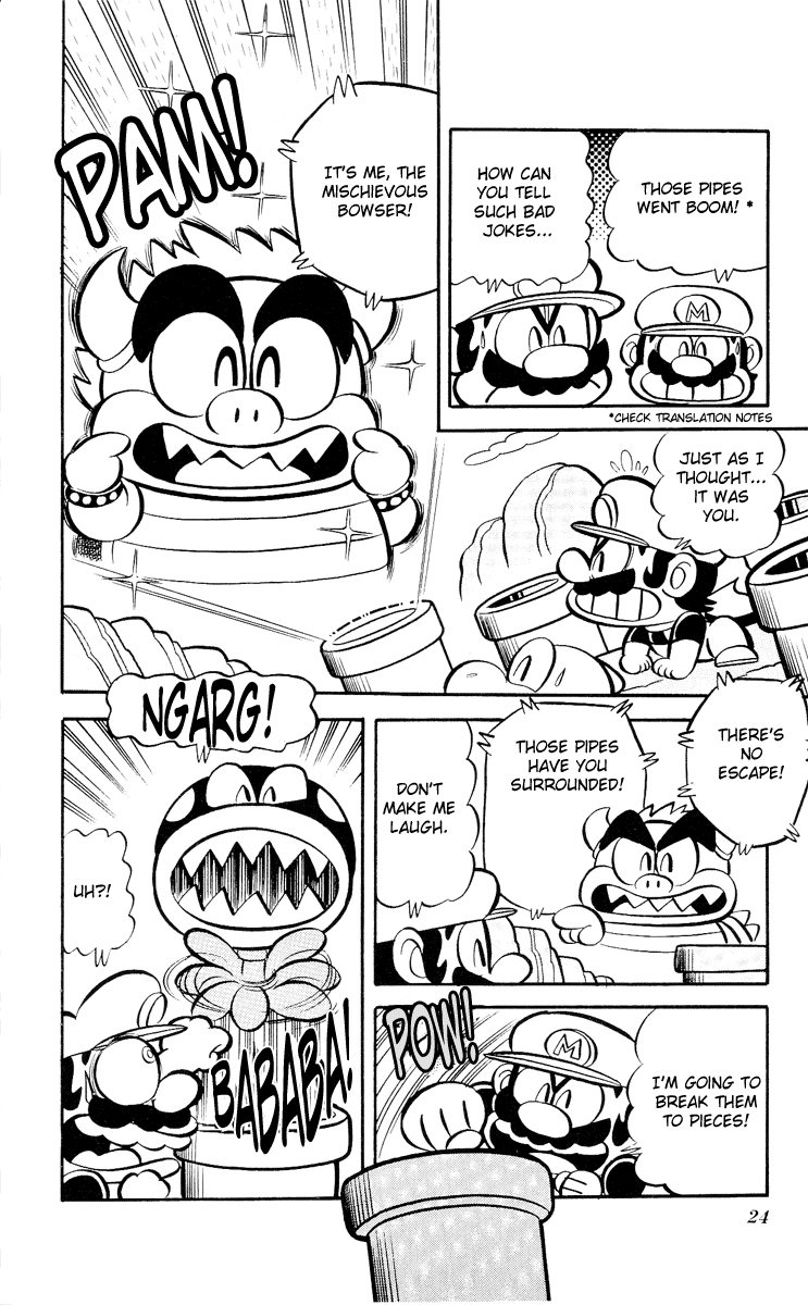 Super Mario-kun Chapter 1.2 page 5 - Vol.1 Chapter 2: Boom!! One Shot Kill! A Plan to Join Forces