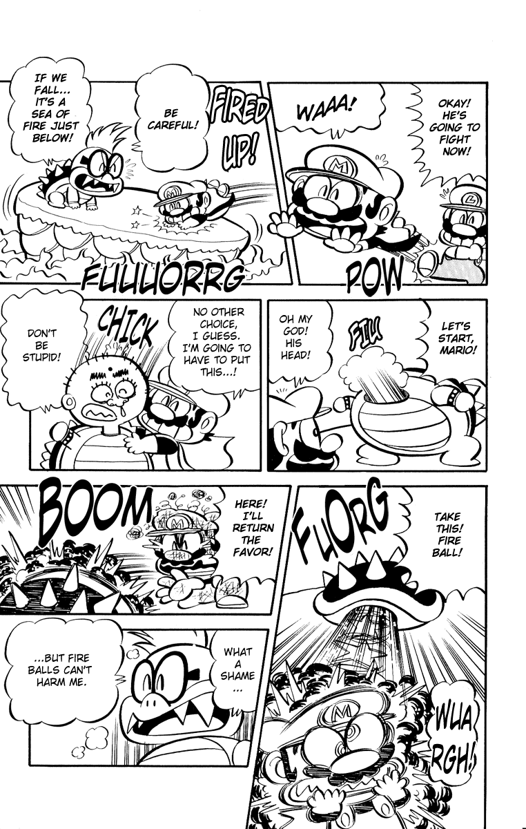 Super Mario-kun Chapter 1.3 page 5 - Vol.1 Chapter 3: Koopaling Iggy!! The Magnificent Mental Fight!?