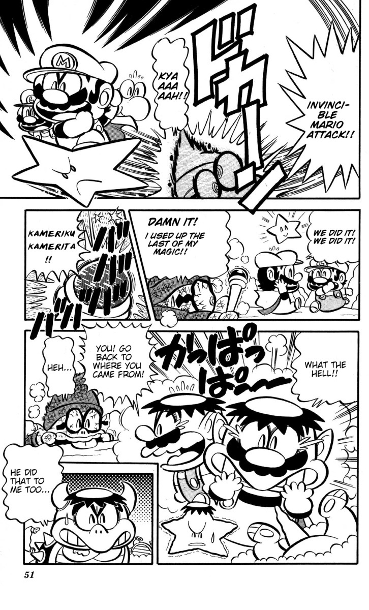 Super Mario-kun Chapter 1.4 page 10 - Vol.1 Chapter 4: Ultimate Magician!? Kamek Appears!!