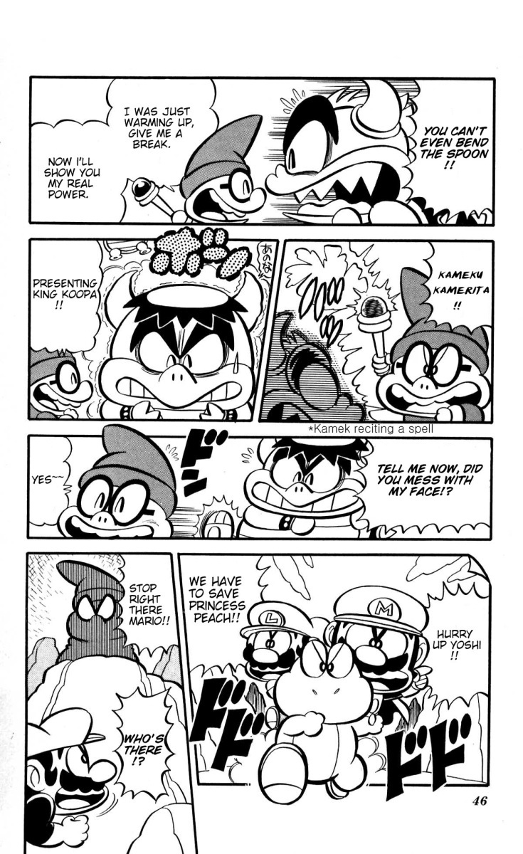 Super Mario-kun Chapter 1.4 page 5 - Vol.1 Chapter 4: Ultimate Magician!? Kamek Appears!!