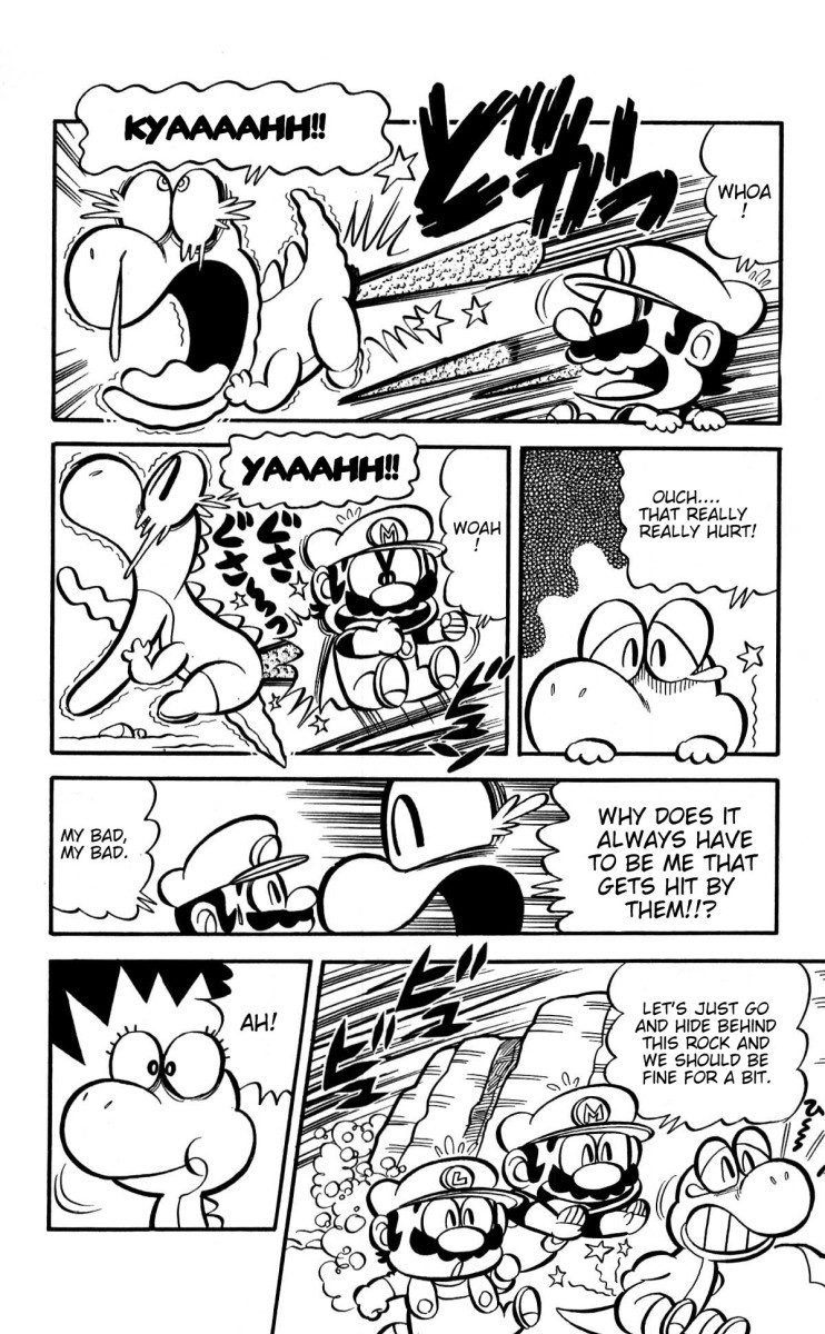 Super Mario-kun Chapter 1.5 page 10 - Vol.1 Chapter 5: Cold Underwater Stage!! Does Mario Like Warmer Places!?