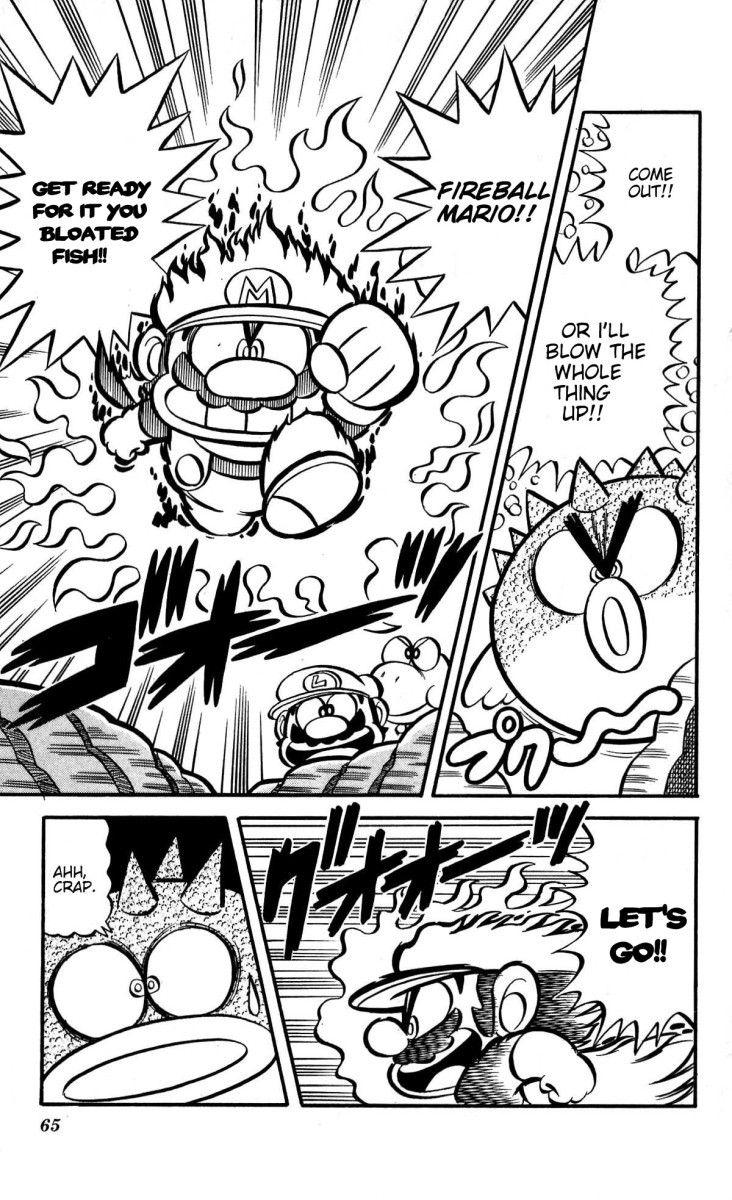 Super Mario-kun Chapter 1.5 page 13 - Vol.1 Chapter 5: Cold Underwater Stage!! Does Mario Like Warmer Places!?
