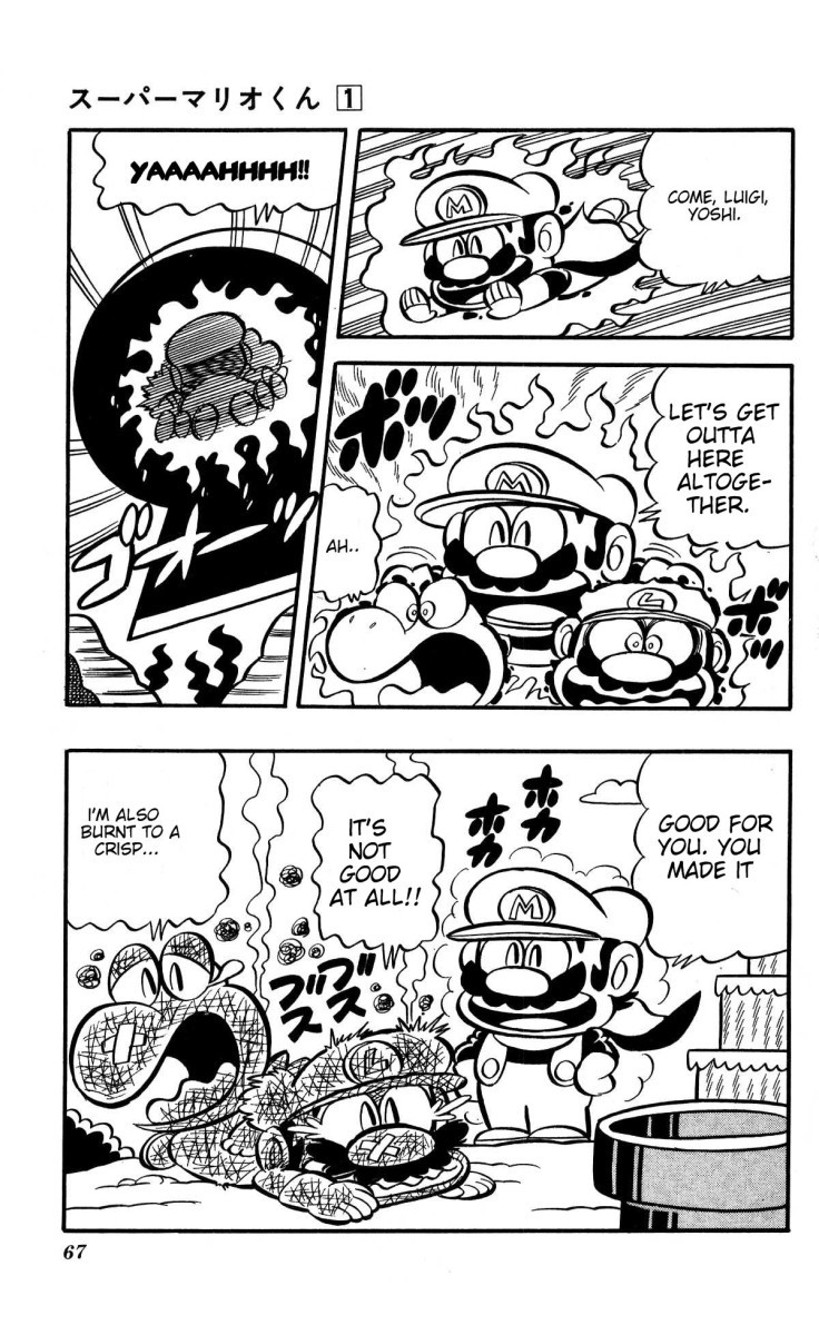 Super Mario-kun Chapter 1.5 page 15 - Vol.1 Chapter 5: Cold Underwater Stage!! Does Mario Like Warmer Places!?