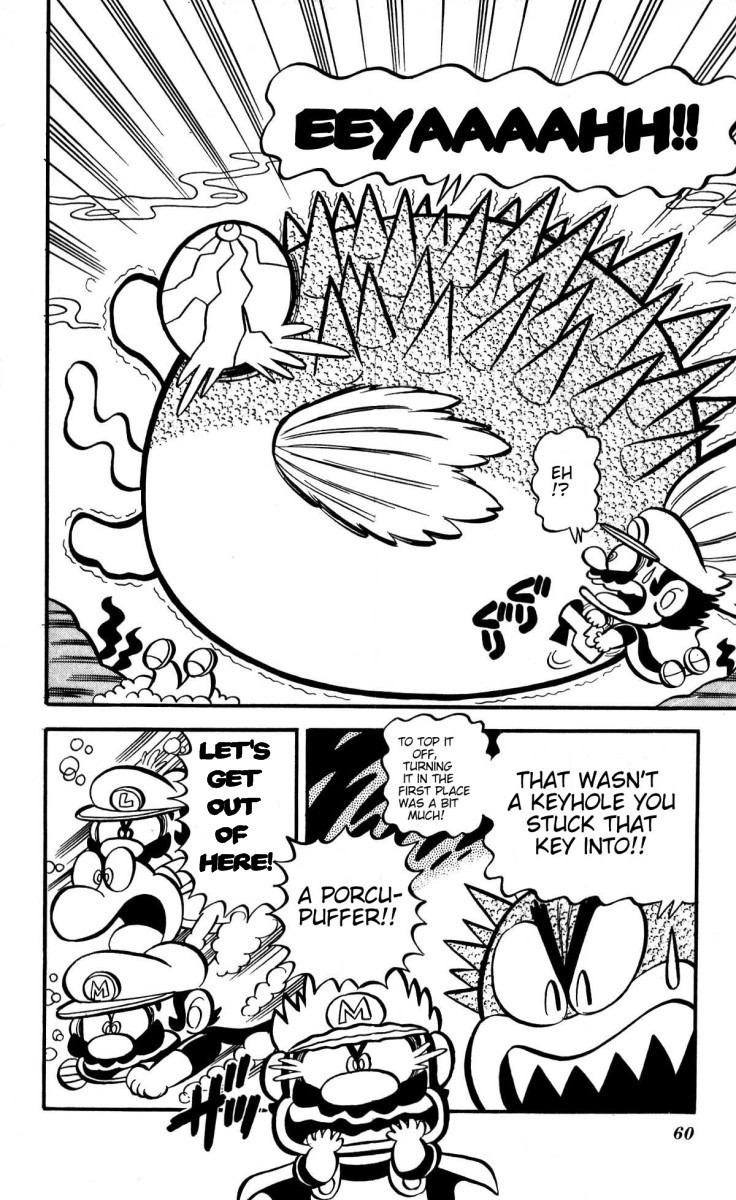 Super Mario-kun Chapter 1.5 page 8 - Vol.1 Chapter 5: Cold Underwater Stage!! Does Mario Like Warmer Places!?
