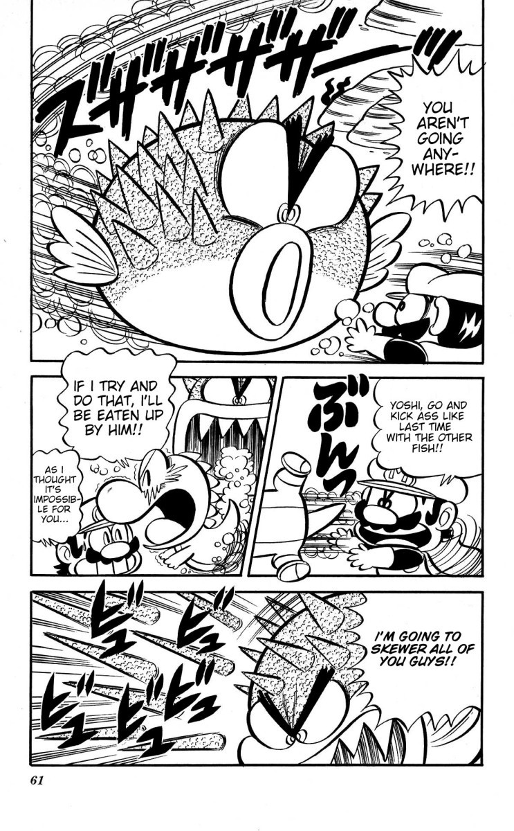 Super Mario-kun Chapter 1.5 page 9 - Vol.1 Chapter 5: Cold Underwater Stage!! Does Mario Like Warmer Places!?