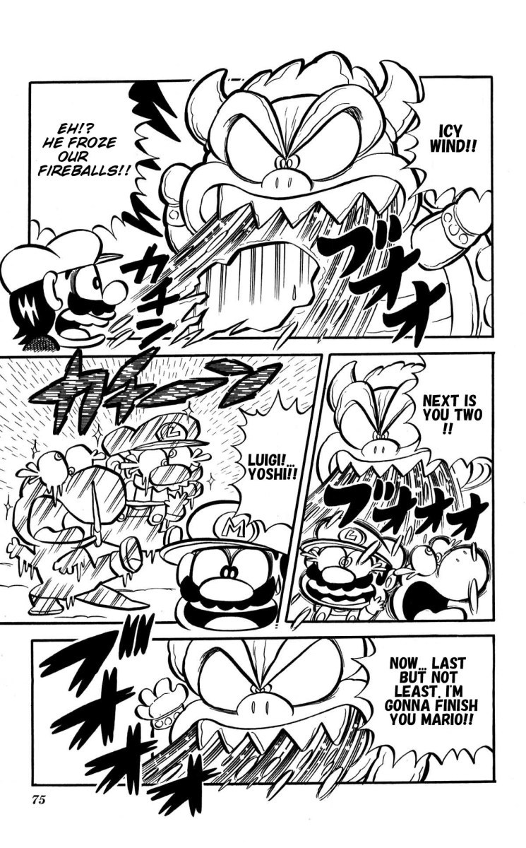 Super Mario-kun Chapter 1.6 page 10 - Vol.1 Chapter 6: Mario vs. Lakitu!! The Biggest Snowball Fight Ever!?