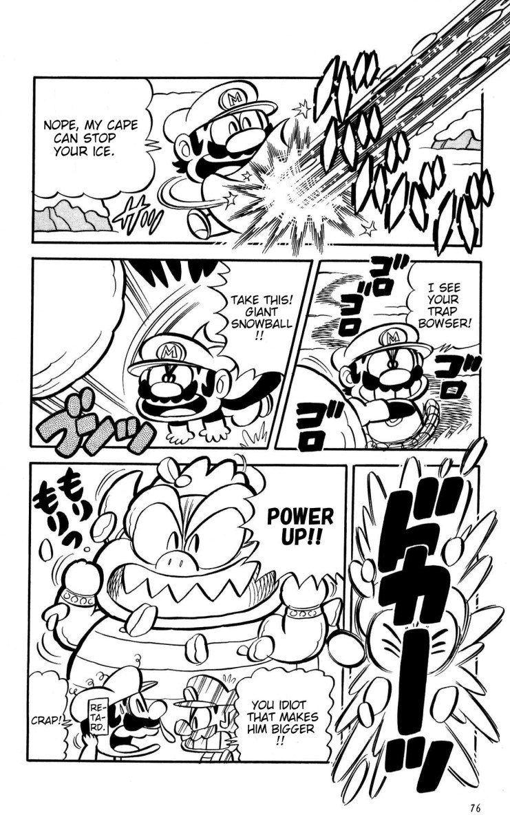 Super Mario-kun Chapter 1.6 page 11 - Vol.1 Chapter 6: Mario vs. Lakitu!! The Biggest Snowball Fight Ever!?