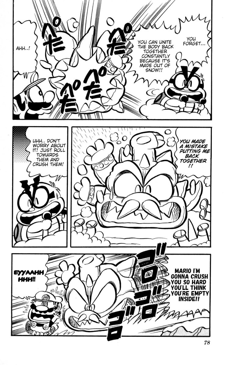 Super Mario-kun Chapter 1.6 page 13 - Vol.1 Chapter 6: Mario vs. Lakitu!! The Biggest Snowball Fight Ever!?