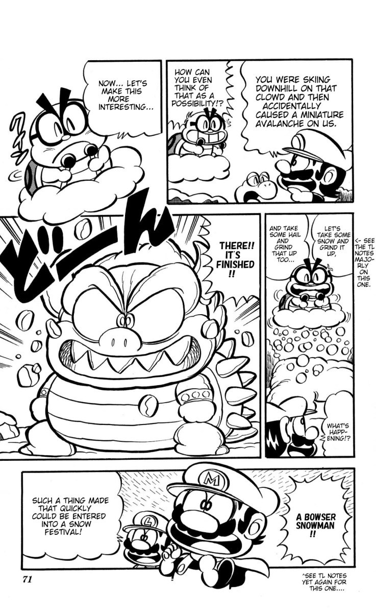 Super Mario-kun Chapter 1.6 page 6 - Vol.1 Chapter 6: Mario vs. Lakitu!! The Biggest Snowball Fight Ever!?
