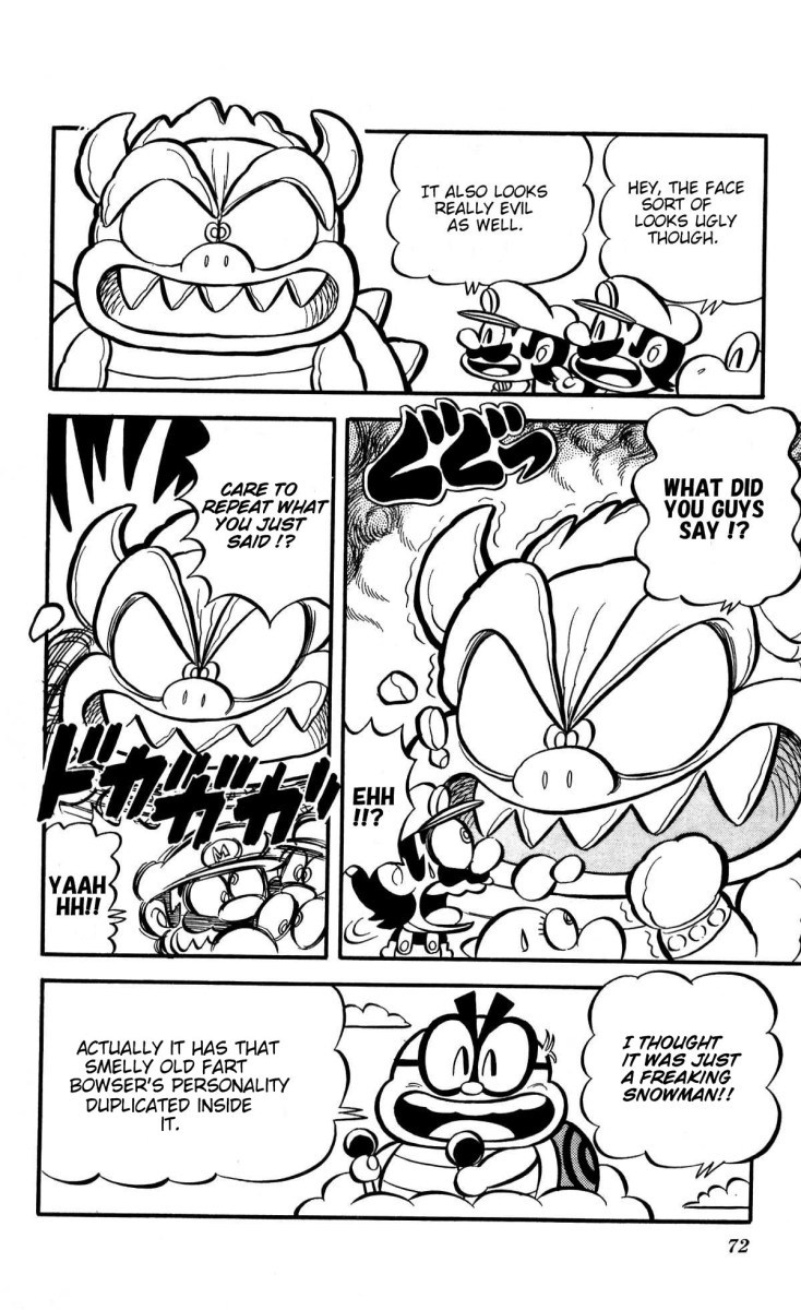 Super Mario-kun Chapter 1.6 page 7 - Vol.1 Chapter 6: Mario vs. Lakitu!! The Biggest Snowball Fight Ever!?