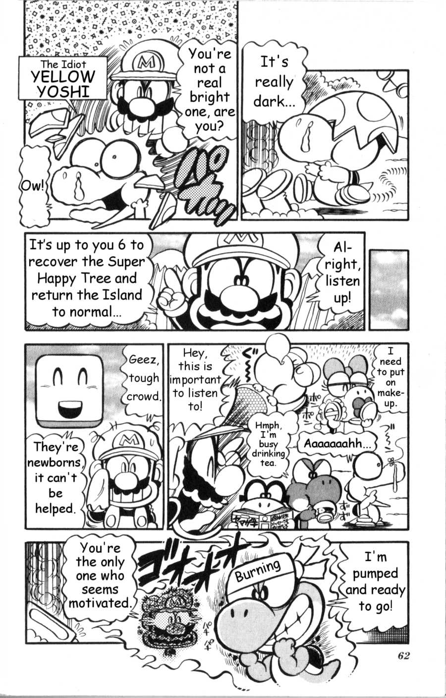 Super Mario-kun Chapter 19.4 page 10 - Vol.19 Chapter 4: New Friends! Welcome to Yoshi's Island!