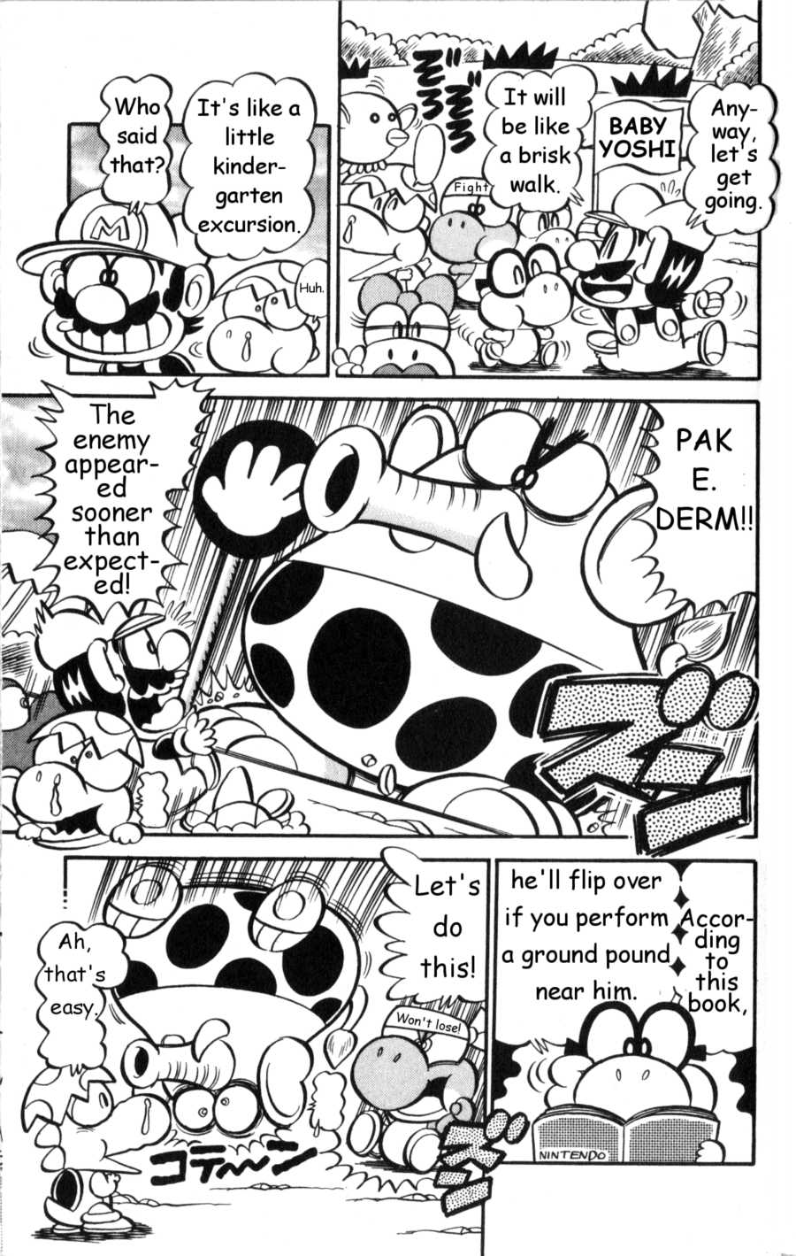 Super Mario-kun Chapter 19.4 page 11 - Vol.19 Chapter 4: New Friends! Welcome to Yoshi's Island!