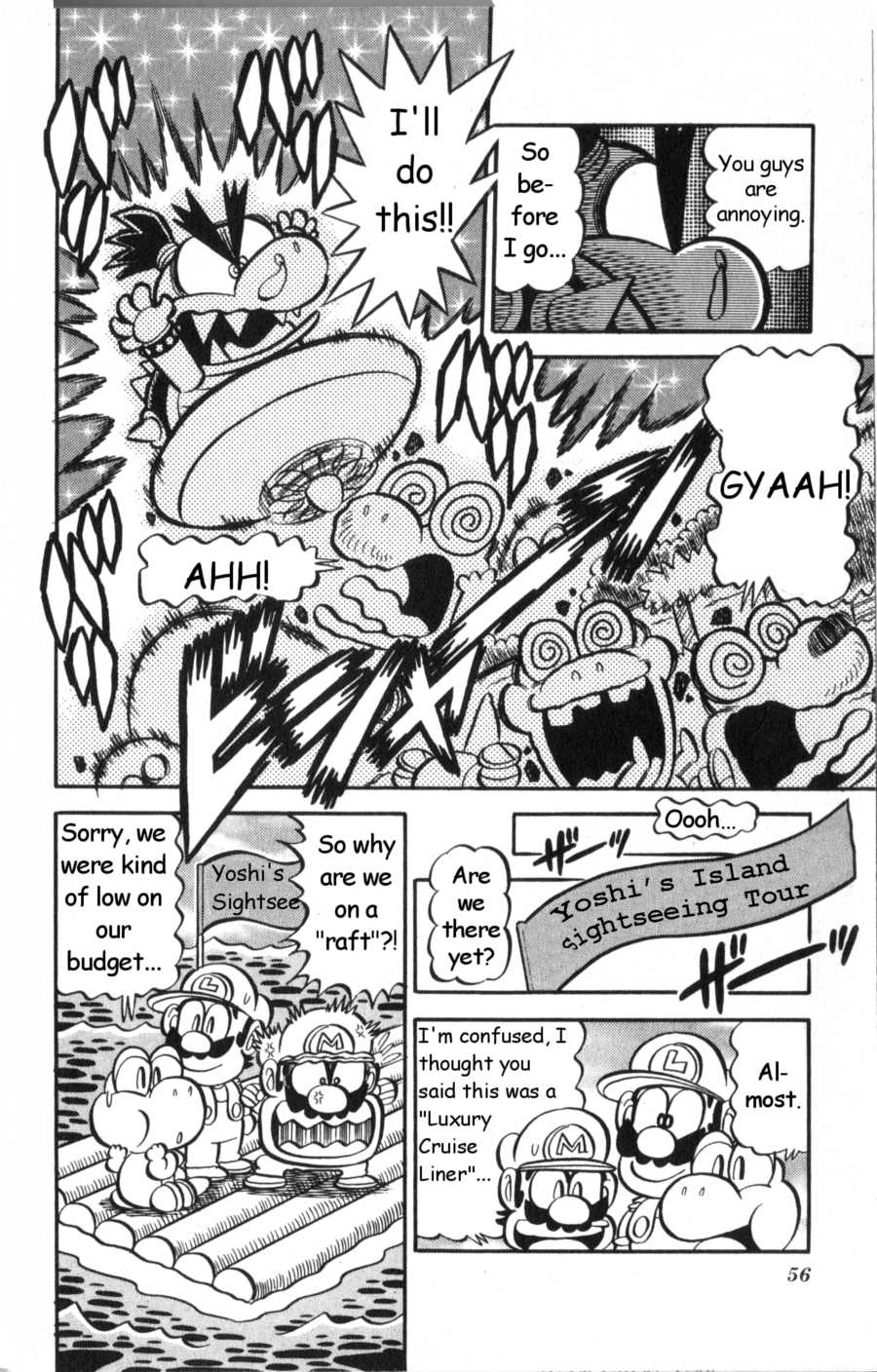 Super Mario-kun Chapter 19.4 page 4 - Vol.19 Chapter 4: New Friends! Welcome to Yoshi's Island!