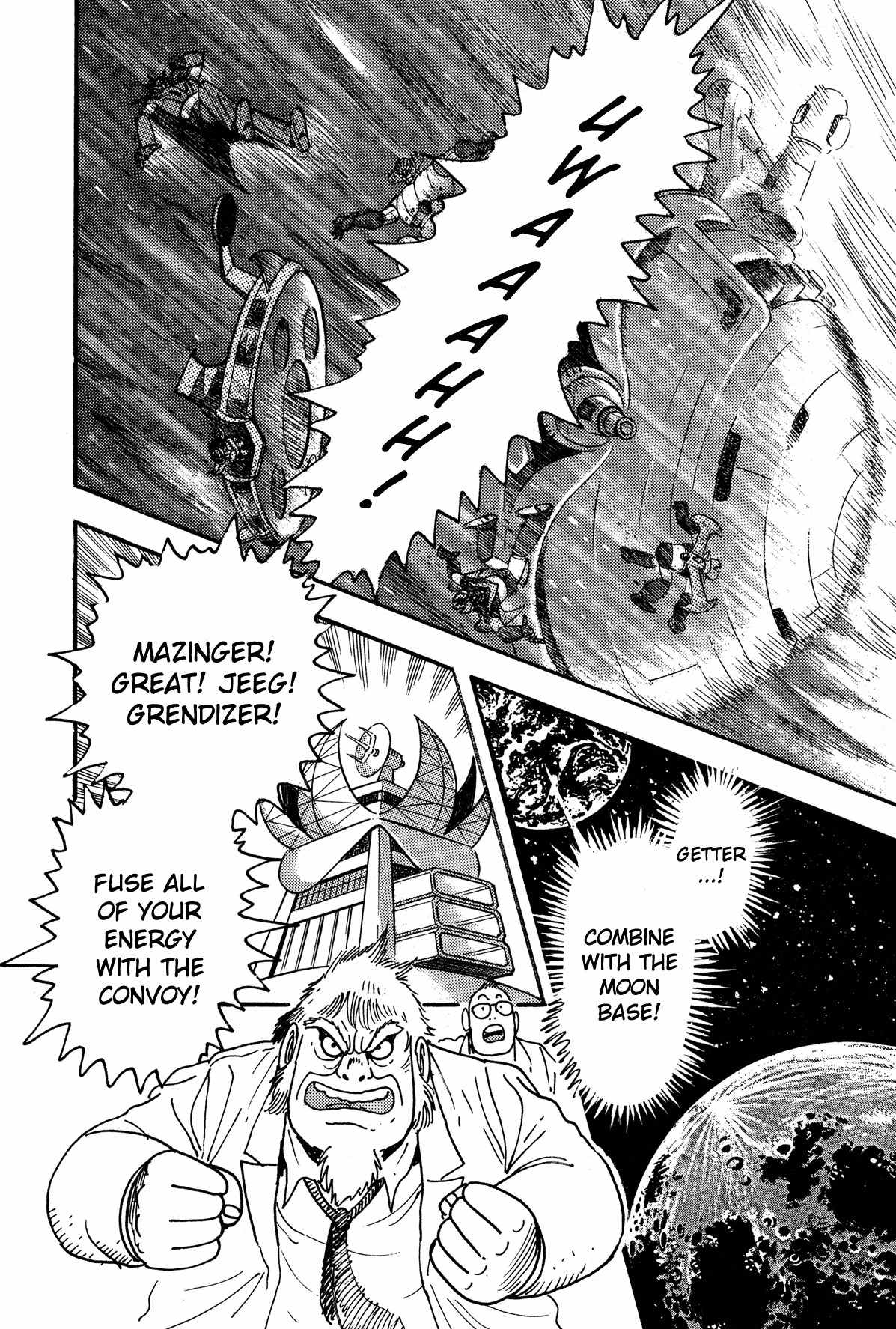 Super Robot Retsuden Chapter 10 page 11 - Chapter 10: Behold the Startling Super-Fusion! The Steel Army, Forever