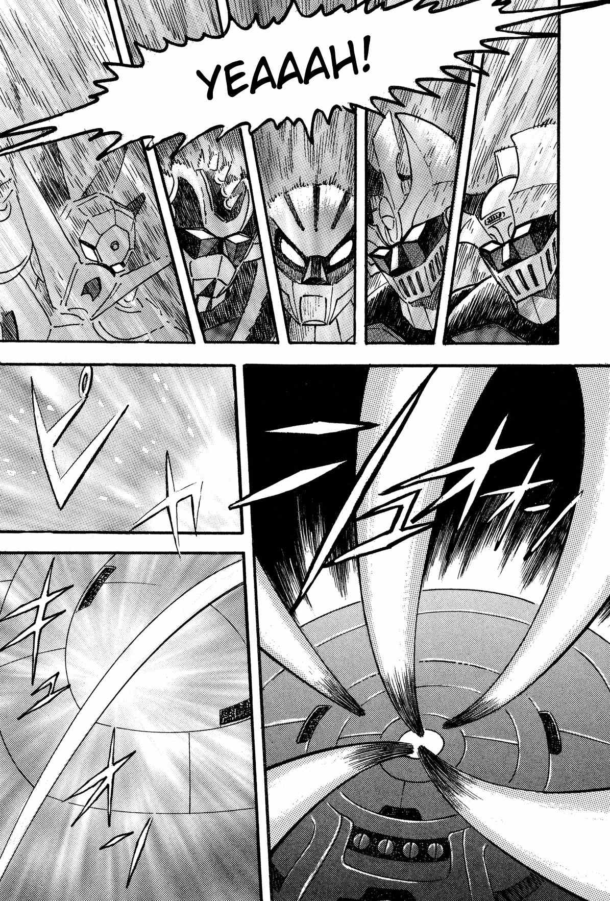 Super Robot Retsuden Chapter 10 page 12 - Chapter 10: Behold the Startling Super-Fusion! The Steel Army, Forever